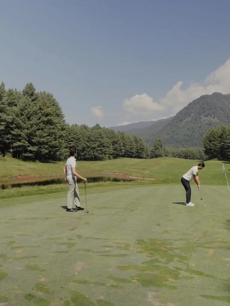 Golfing at Pahalgam Golf Course